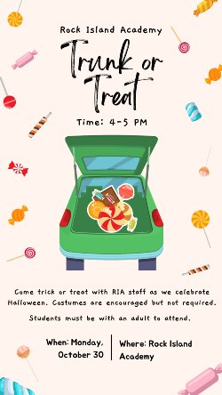 Trunk or Treat event flyer